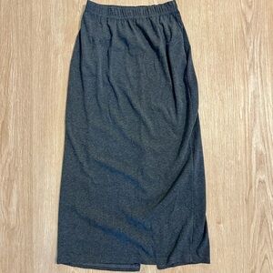 Gray Midi Skirt from Korea